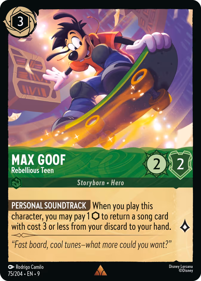 Carta Max Goof · Rebellious Teen