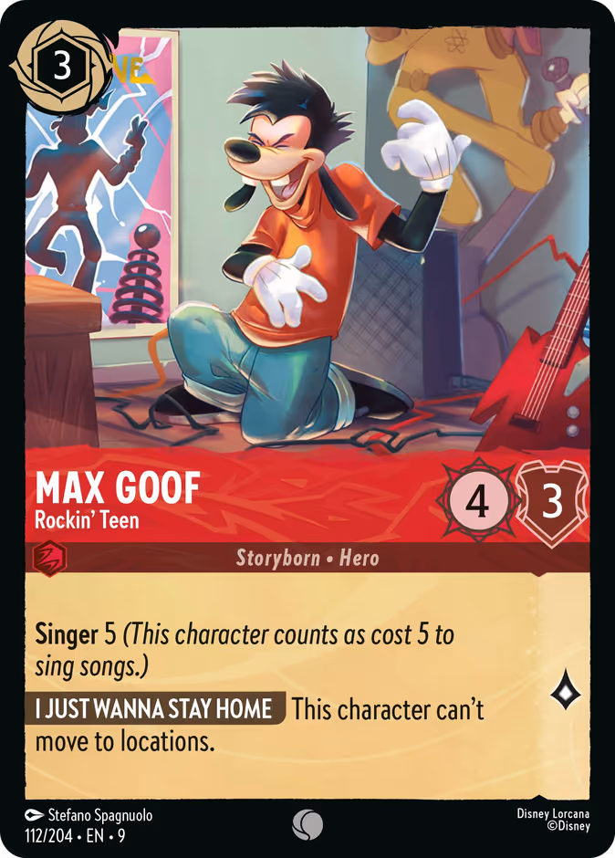 Carta Max Goof · Rockin' Teen
