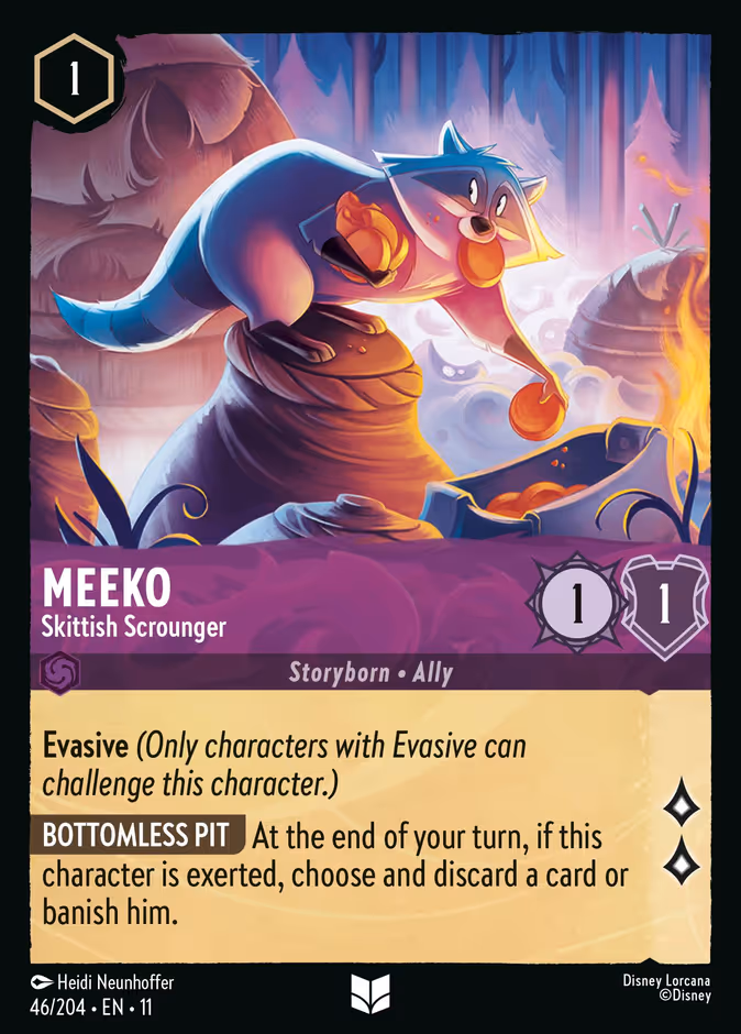 Carta Meeko · Skittish Scrounger