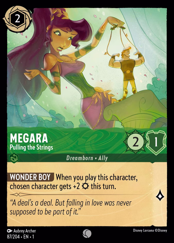 Carta oficial Megara · Pulling the Strings