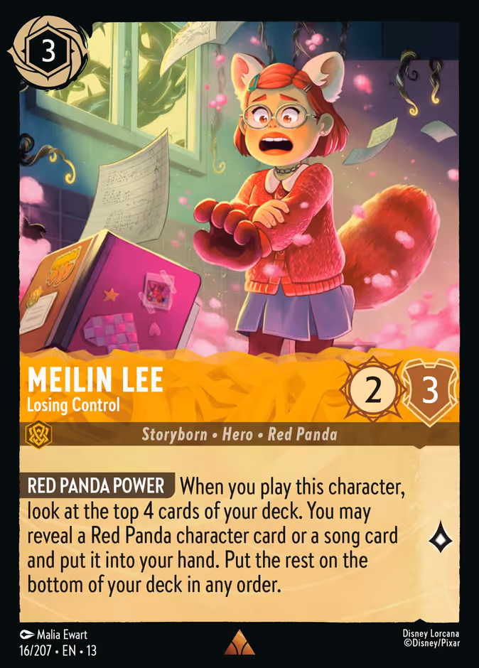 Carta oficial Meilin Lee · Losing Control