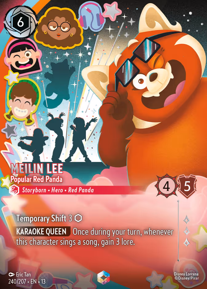 Carta oficial Meilin Lee · Popular Red Panda