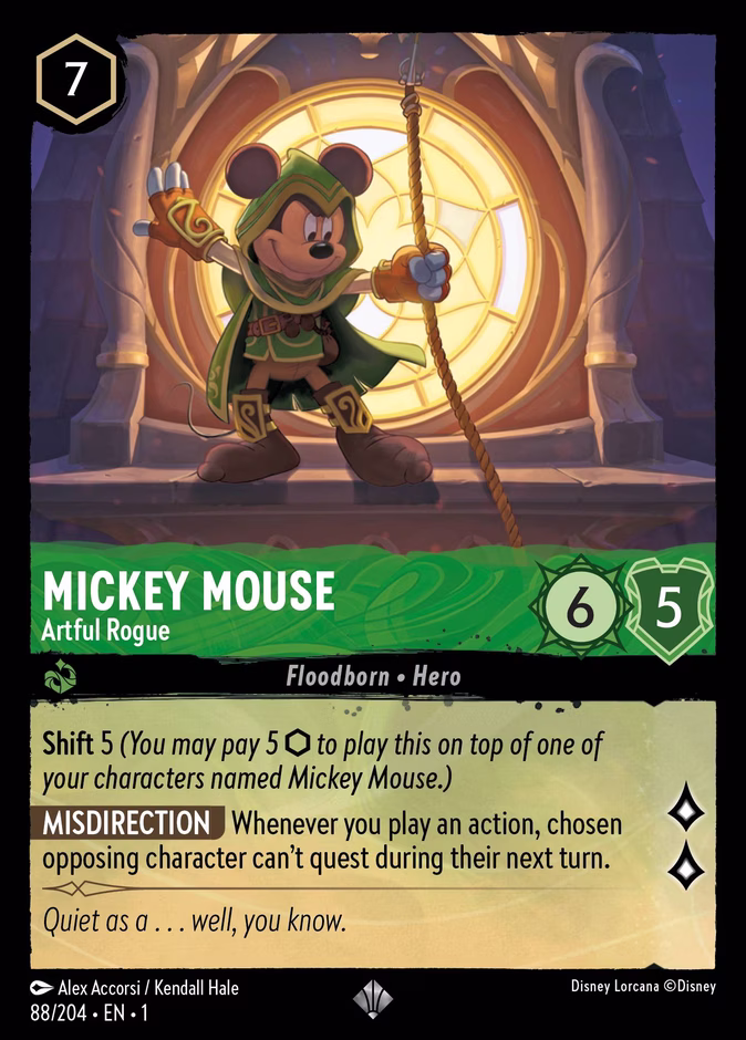 Carta Mickey Mouse · Artful Rogue