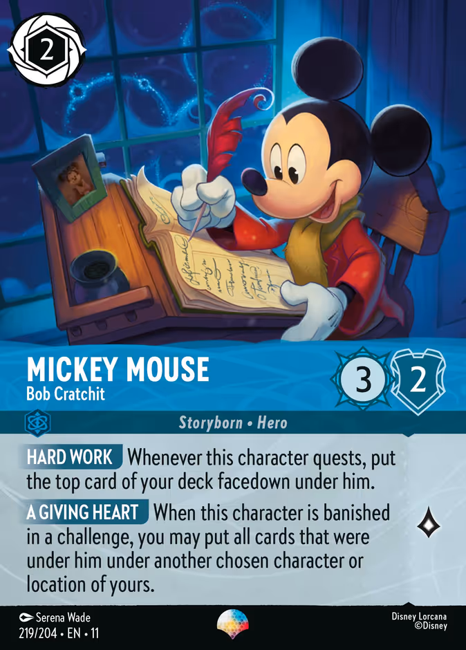 Carta Mickey Mouse · Bob Cratchit