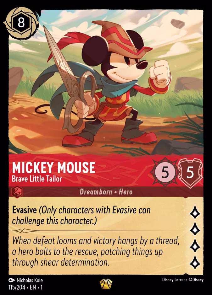 Carta Mickey Mouse · Brave Little Tailor