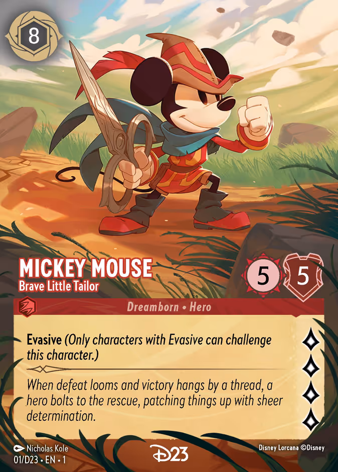 Carta Mickey Mouse · Brave Little Tailor