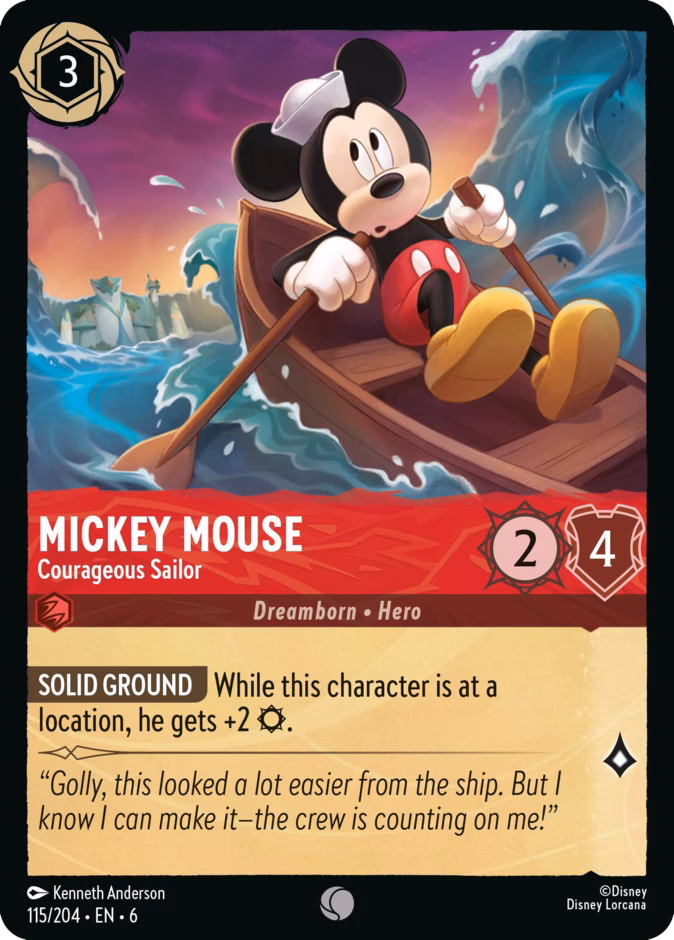 Carta Mickey Mouse · Courageous Sailor