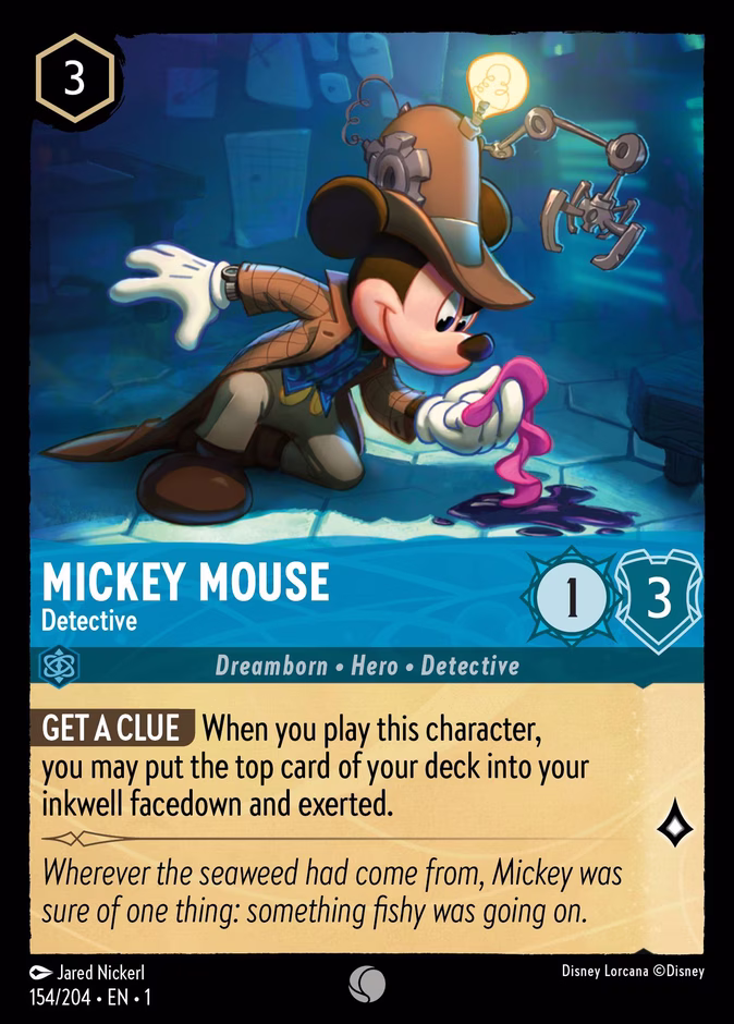 Carta Mickey Mouse · Detective