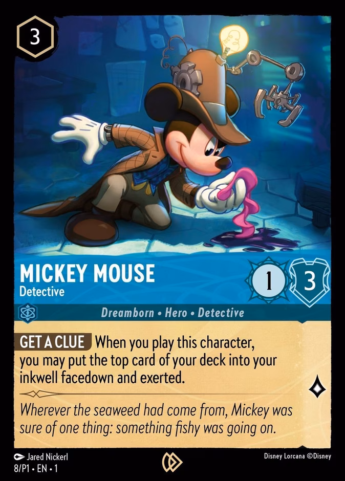 Carta Mickey Mouse · Detective