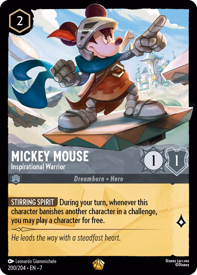 Carta Mickey Mouse · Inspirational Warrior