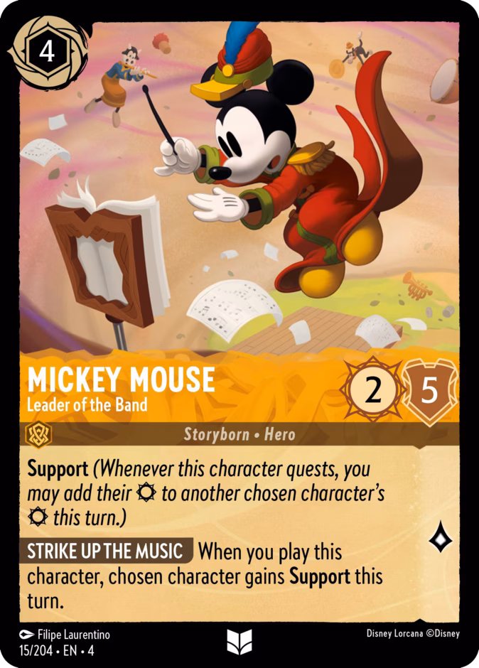 Carta Mickey Mouse · Leader of the Band