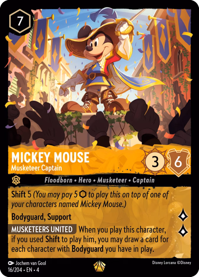 Carta Mickey Mouse · Musketeer Captain