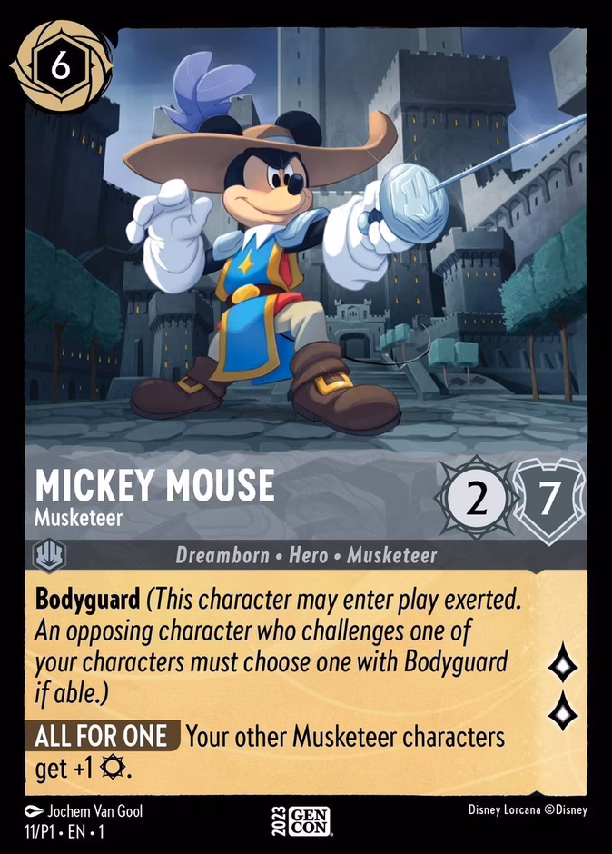 Carta Mickey Mouse · Musketeer