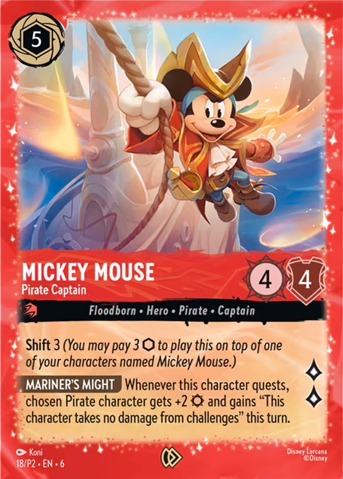 Carta Mickey Mouse · Pirate Captain