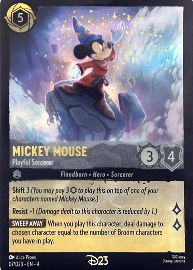 Carta Mickey Mouse · Playful Sorcerer