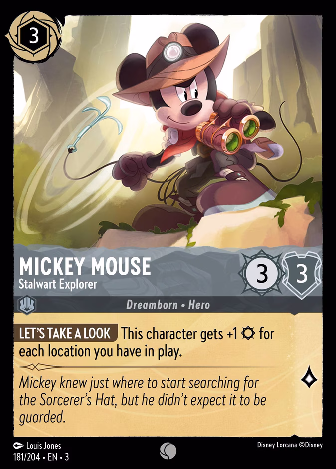 Carta Mickey Mouse · Stalwart Explorer
