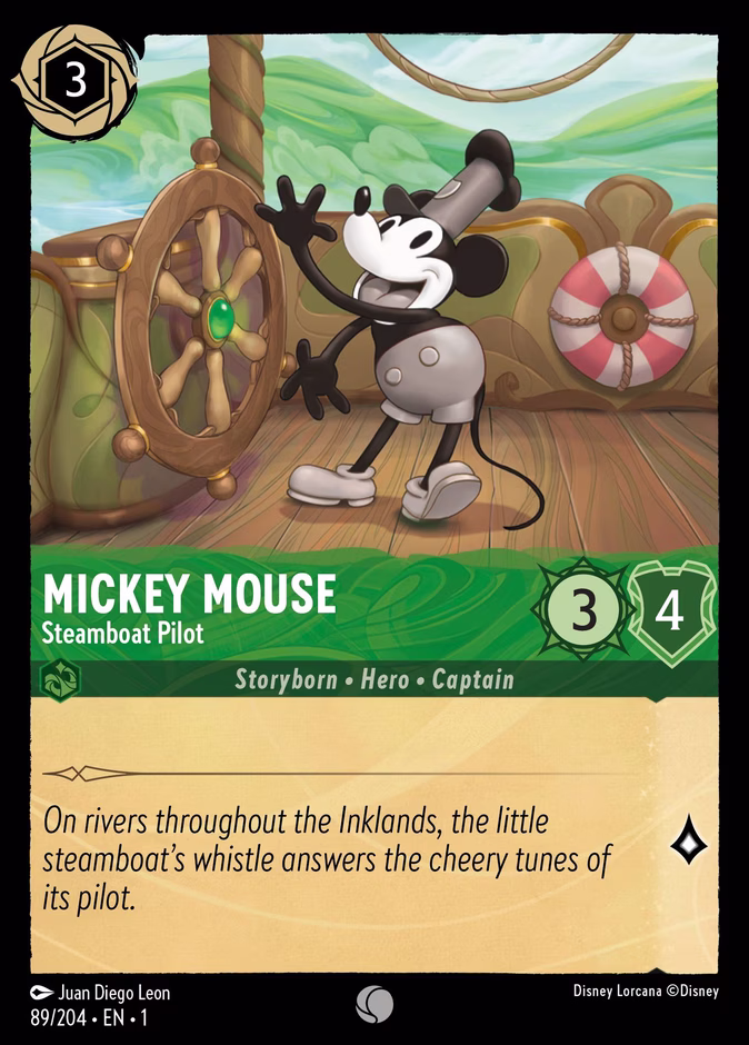 Carta Mickey Mouse · Steamboat Pilot
