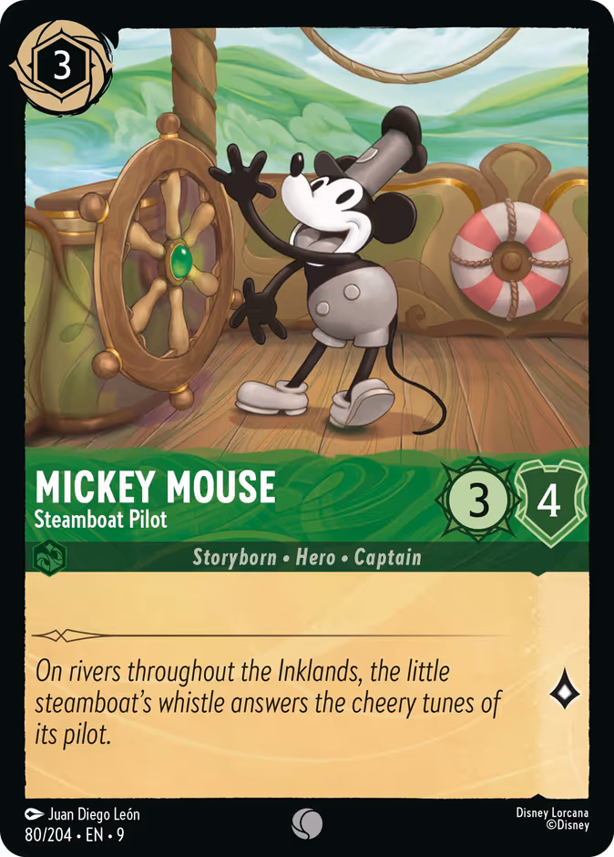 Carta Mickey Mouse · Steamboat Pilot
