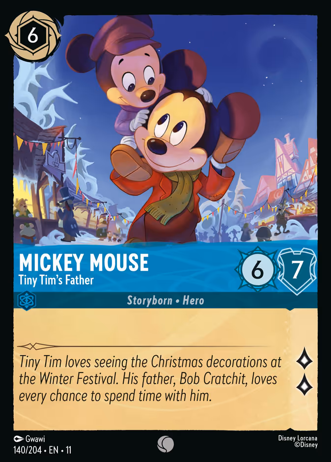 Carta Mickey Mouse · Tiny Tim's Father