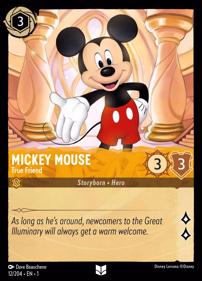 Carta Mickey Mouse · True Friend