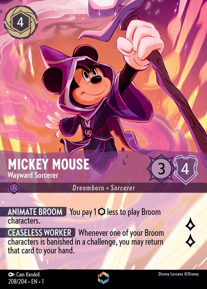 Carta Mickey Mouse · Wayward Sorcerer