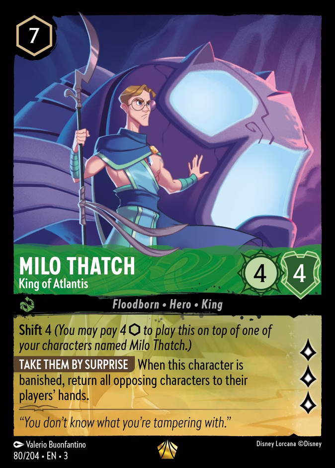 Carta Milo Thatch · King of Atlantis