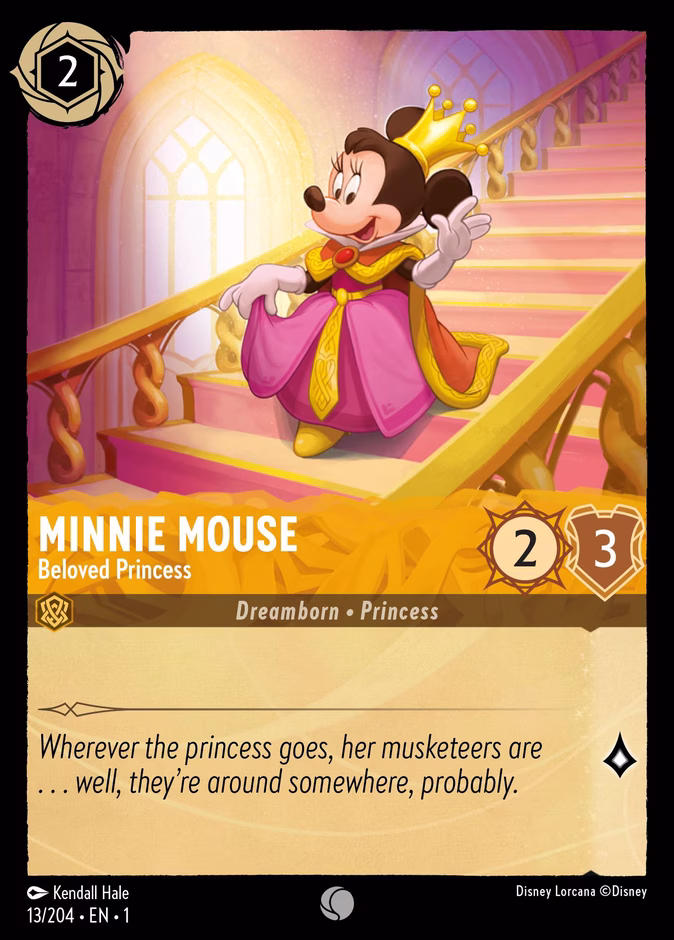 Carta Minnie Mouse · Beloved Princess