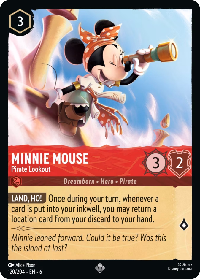 Carta Minnie Mouse · Pirate Lookout