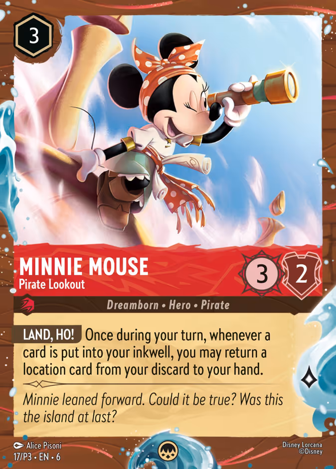 Carta Minnie Mouse · Pirate Lookout
