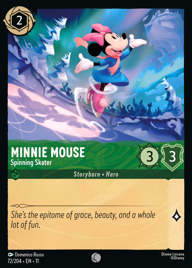 Carta Minnie Mouse · Spinning Skater