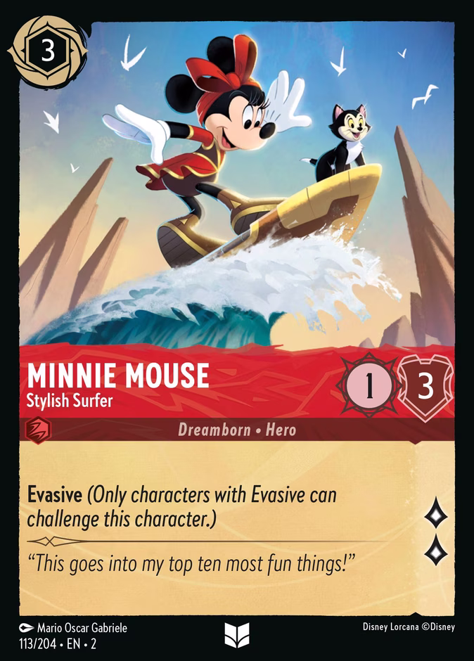 Carta Minnie Mouse · Stylish Surfer