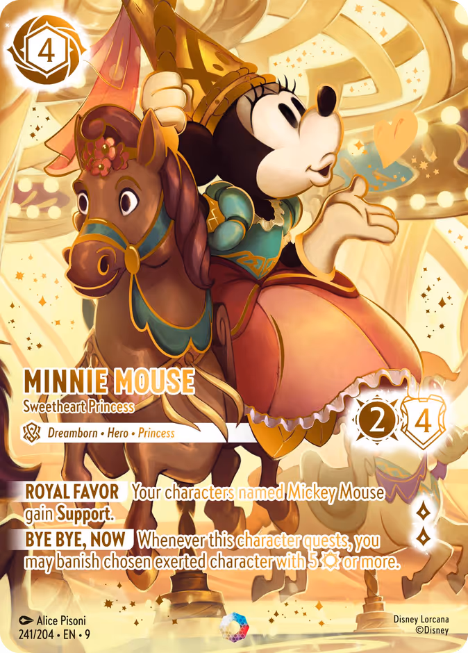 Carta Minnie Mouse · Sweetheart Princess