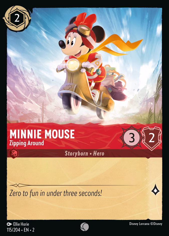 Carta Minnie Mouse · Zipping Around