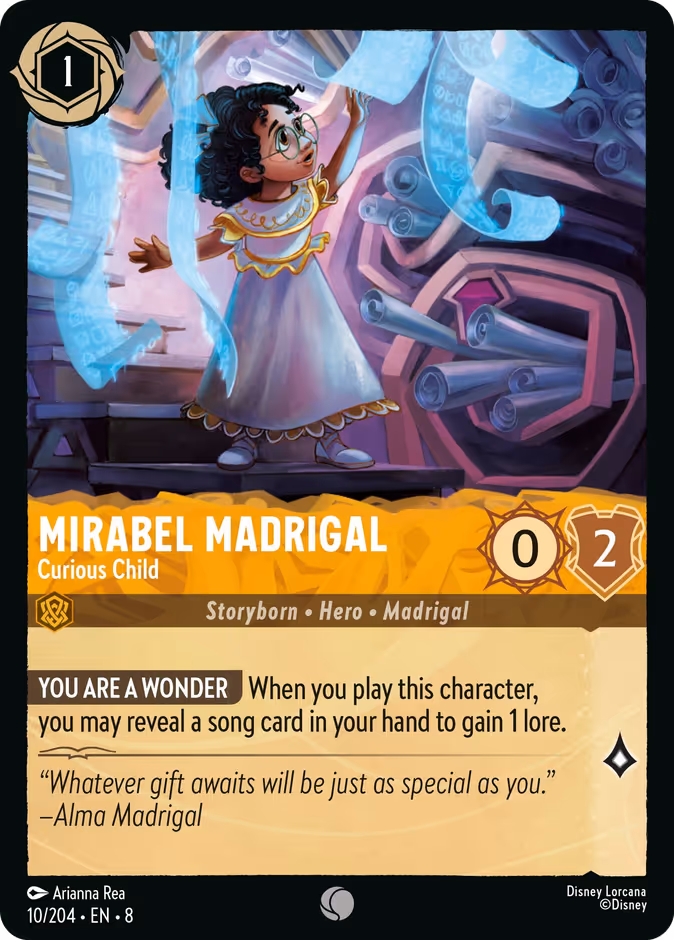 Carta Mirabel Madrigal · Curious Child