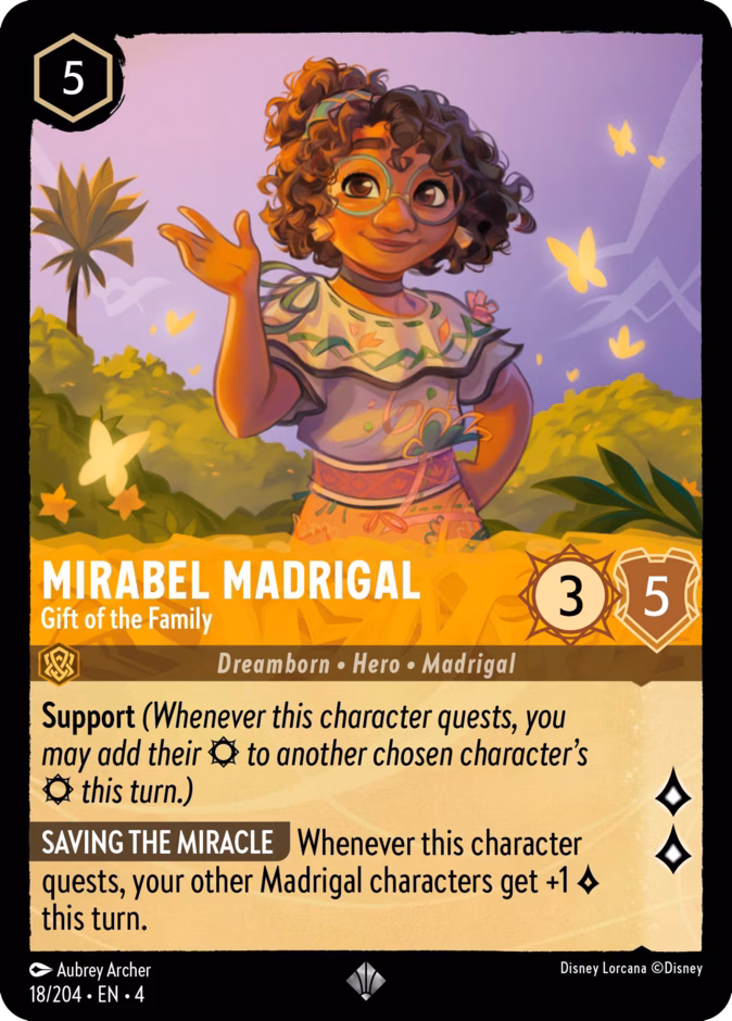Carta Mirabel Madrigal · Gift of the Family