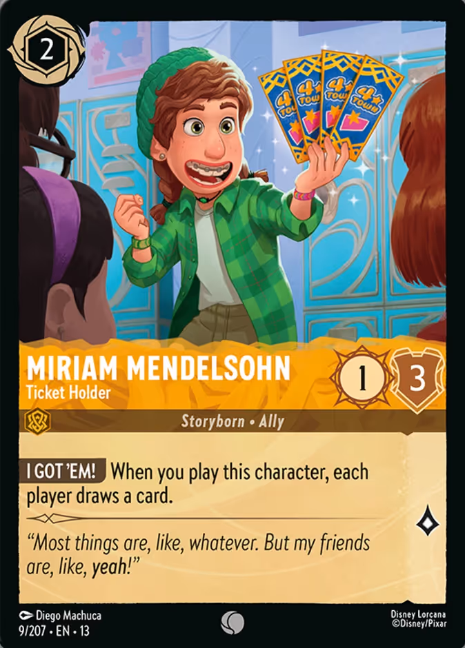 Carta Miriam Mendelsohn · Ticket Holder