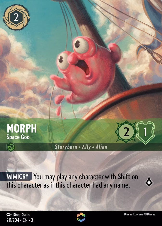 Carta oficial Morph · Space Goo