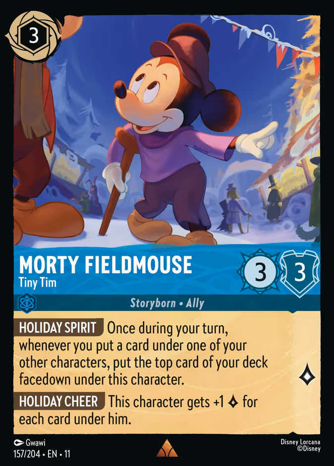 Carta oficial Morty Fieldmouse · Tiny Tim