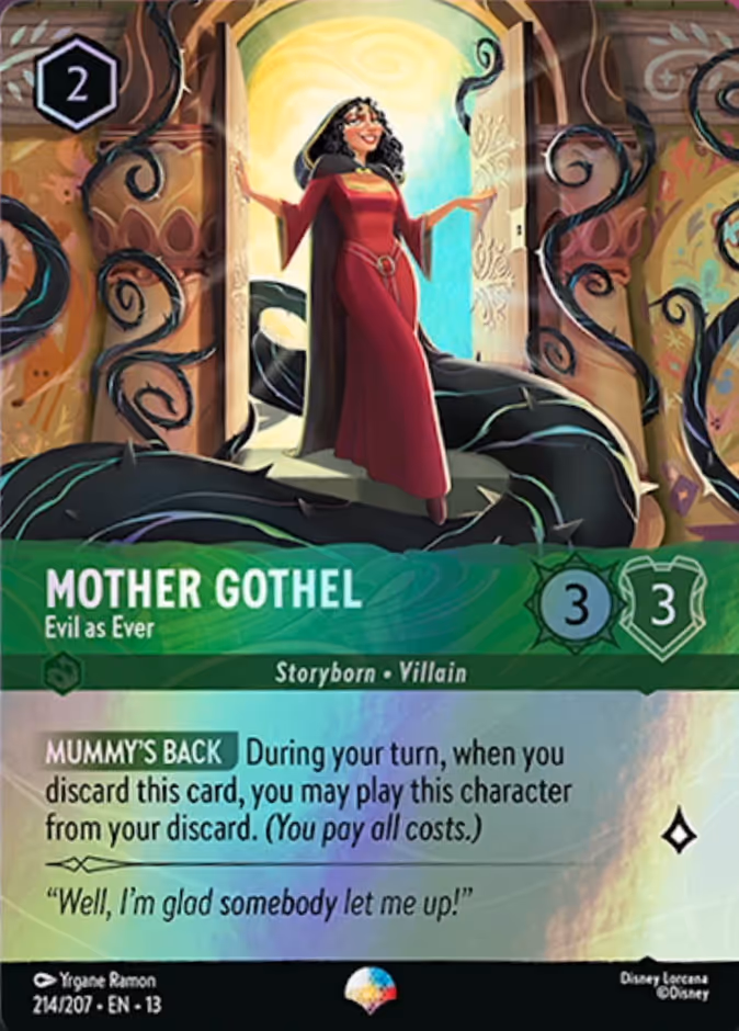 Carta oficial Mother Gothel · Evil as Ever