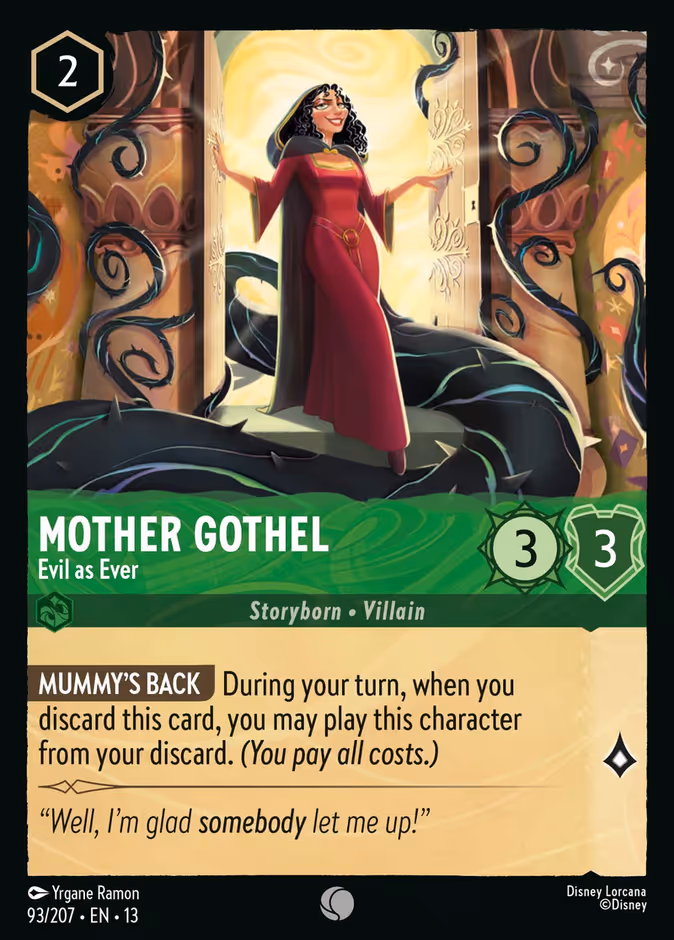 Carta Mother Gothel · Evil as Ever