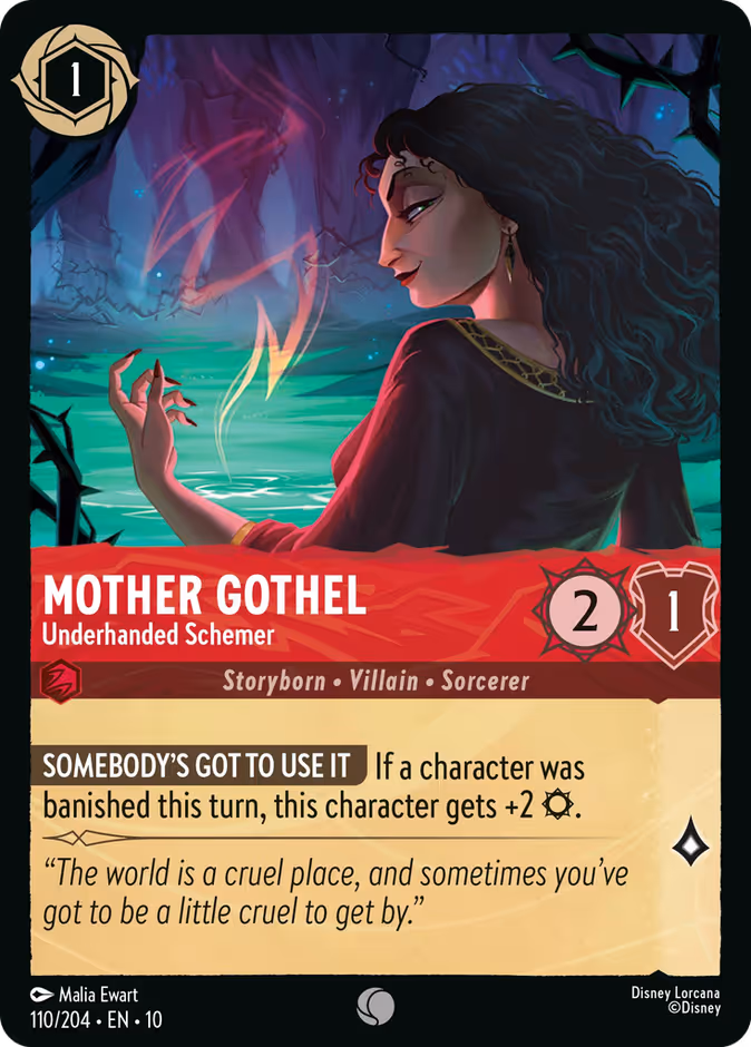 Carta Mother Gothel · Underhanded Schemer