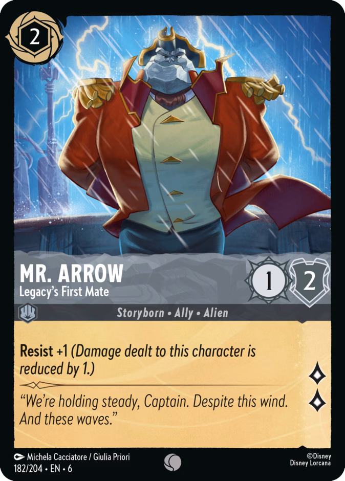 Carta Mr. Arrow · Legacy's First Mate
