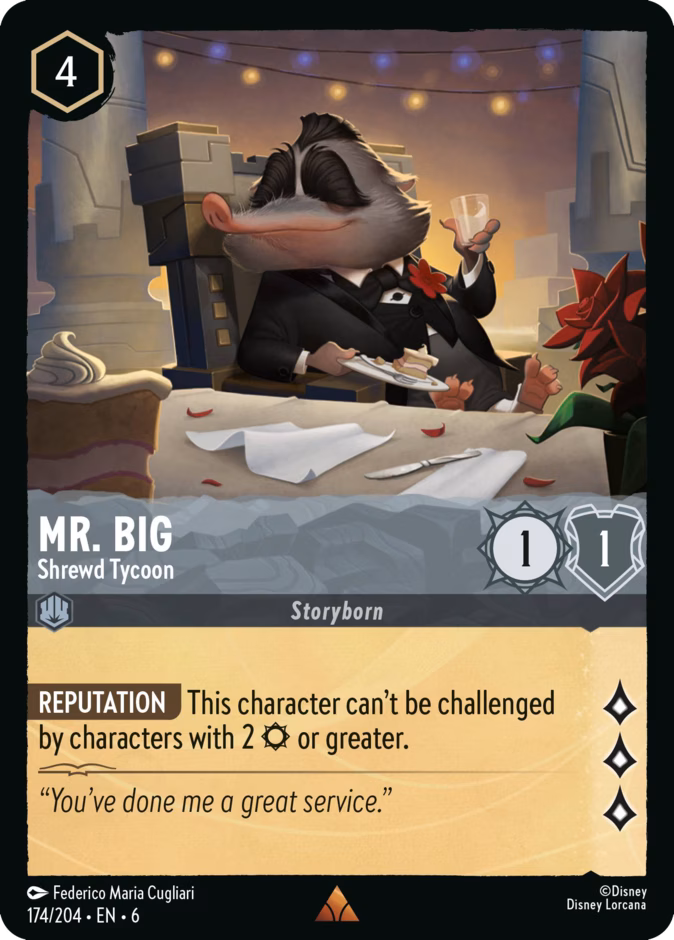 Carta Mr. Big · Shrewd Tycoon