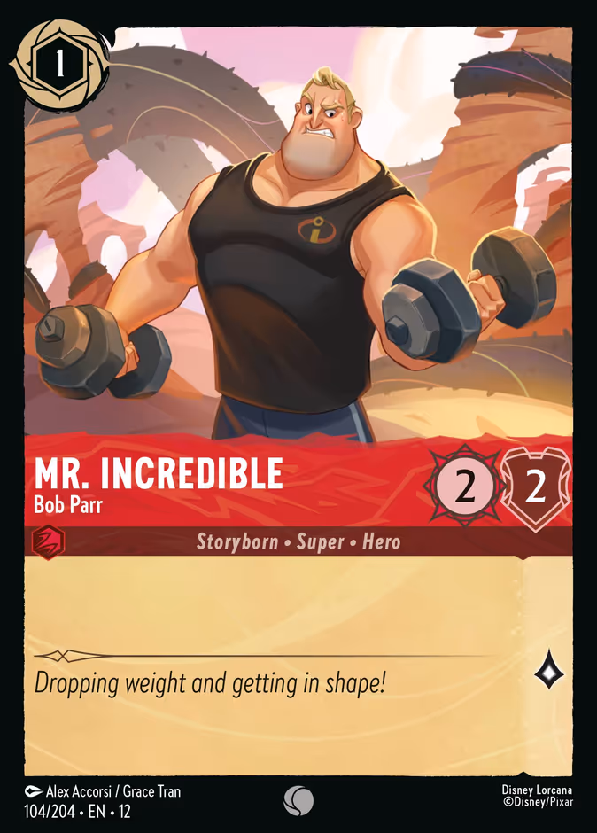 Carta Mr. Incredible · Bob Parr