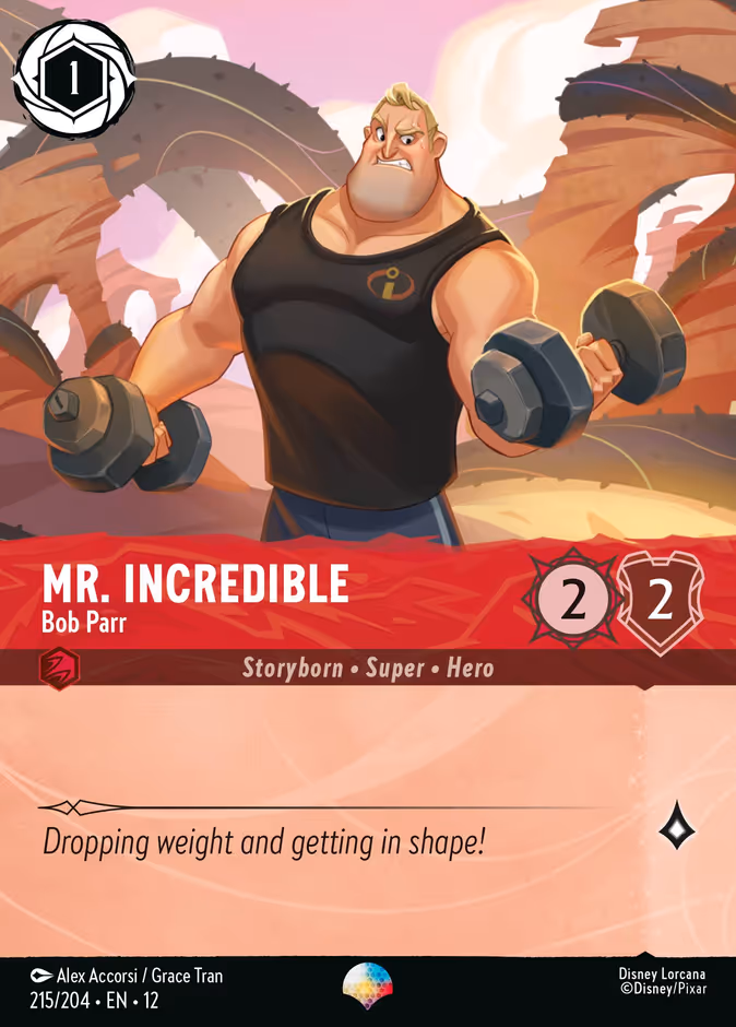 Carta Mr. Incredible · Bob Parr