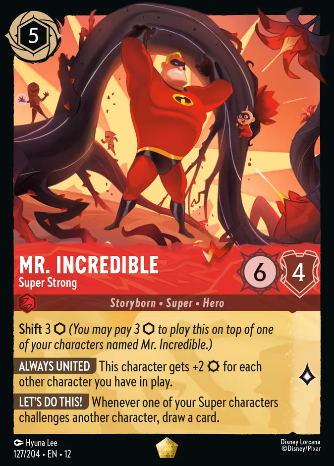 Carta Mr. Incredible · Super Strong