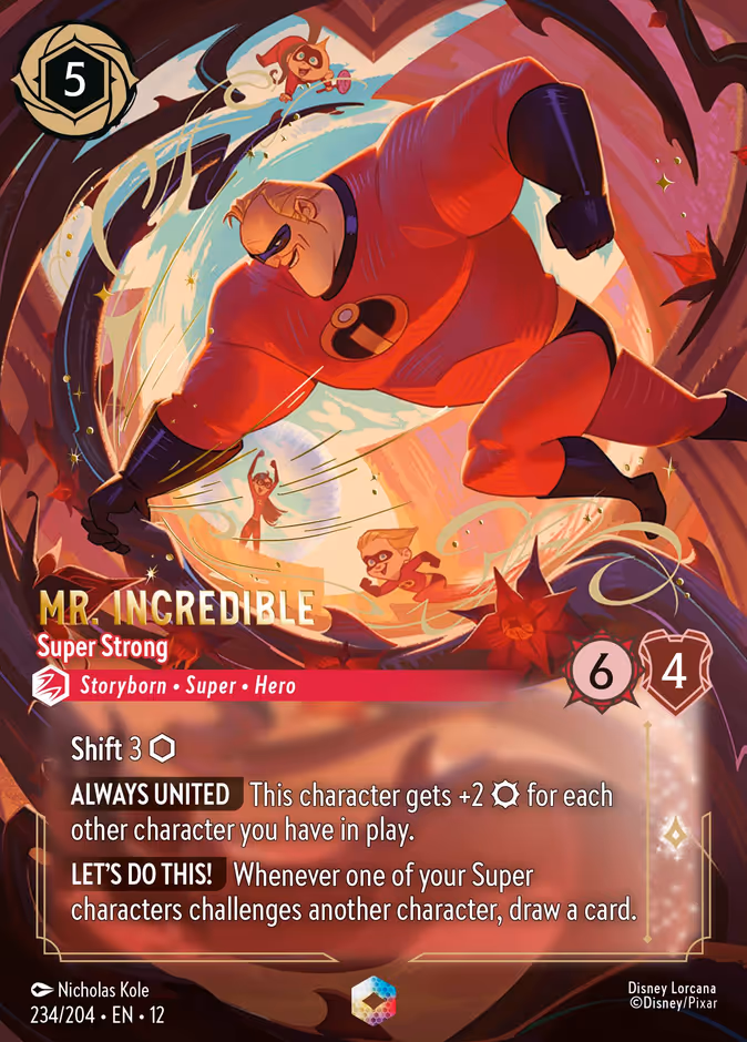 Carta Mr. Incredible · Super Strong
