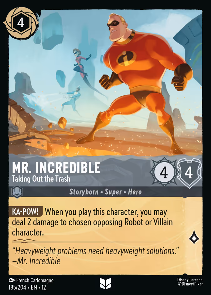 Carta Mr. Incredible · Taking Out the Trash