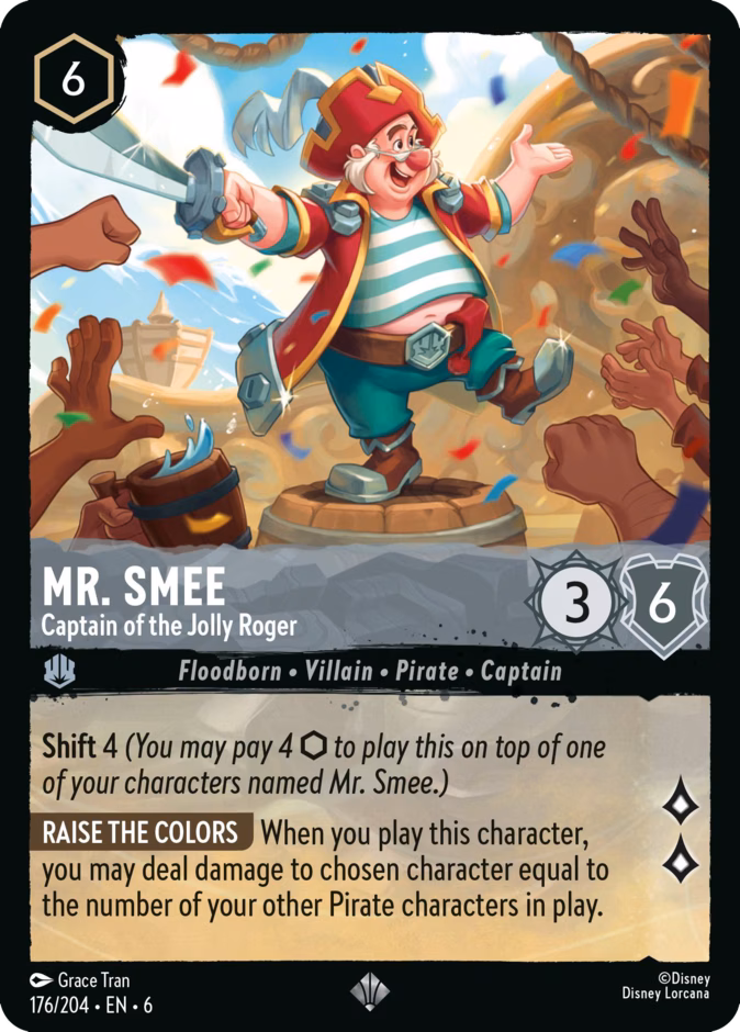 Carta Mr. Smee · Captain of the Jolly Roger
