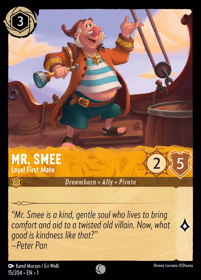 Carta Mr. Smee · Loyal First Mate